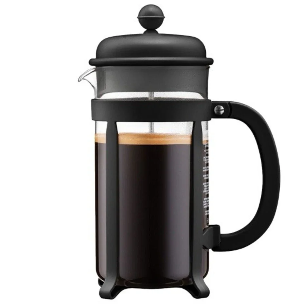 Bodum Original Java French Press Coffee Maker 8 Cup 34 oz Black Glass Portugal